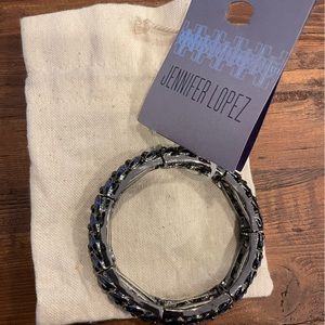 NEW Jennifer Lopez Blue and Silver Bracelet